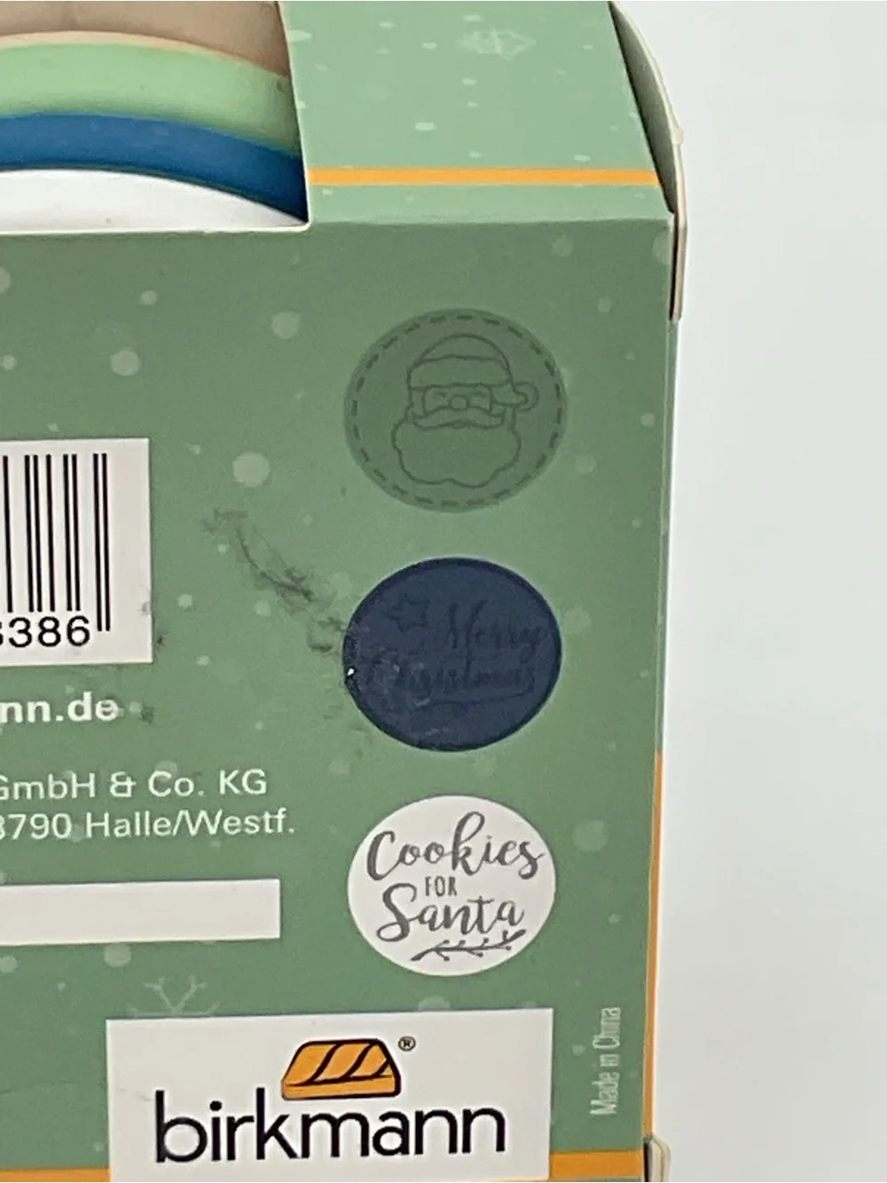 Birkmann Cookie Stamp Set - Wood Handle with Green Tag